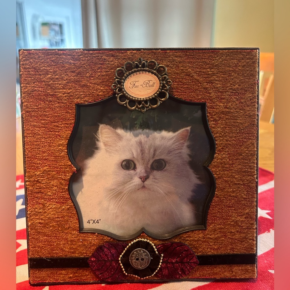 Textured pet photo frame